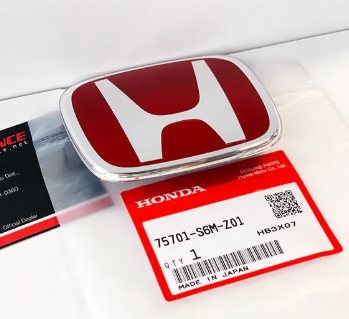 HONDA 日規原廠 尾門紅H廠標 75701-S6M-Z01