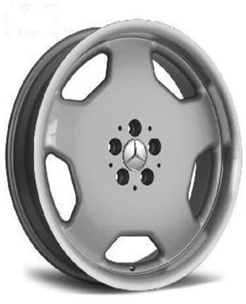 AMG輪圈 17x8.0/17x9.0  5孔112 銀色邊