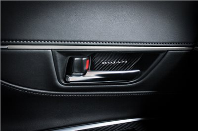 HARRIER 80 系列 ROJAM 碳貼花內門把手保護器 4 件套