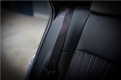 HARRIER 80 系列 ROJAM 碳貼花後座安全帶帶扣保護器 2 件套
