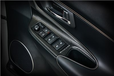 HARRIER 60 系列 ROJAM 碳貼花電動車窗開關面板 4 件套