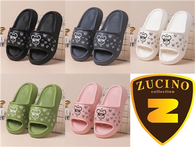 潮流 印花款 BEAR 拖鞋 男女拖鞋 加厚 減震 防水 防滑拖鞋 ZC951