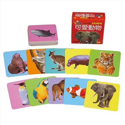 聰明認知大圖卡-可愛動物052-01198
