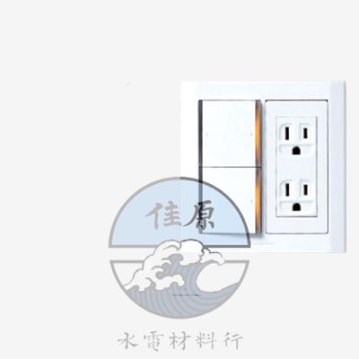 星光雙聯雙開 接地雙插附蓋WTDFP4922
