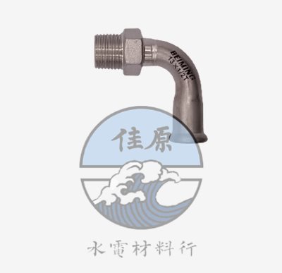 北名壓接外牙彎頭