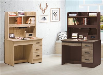 286-3 書桌 3.5尺 附插座 