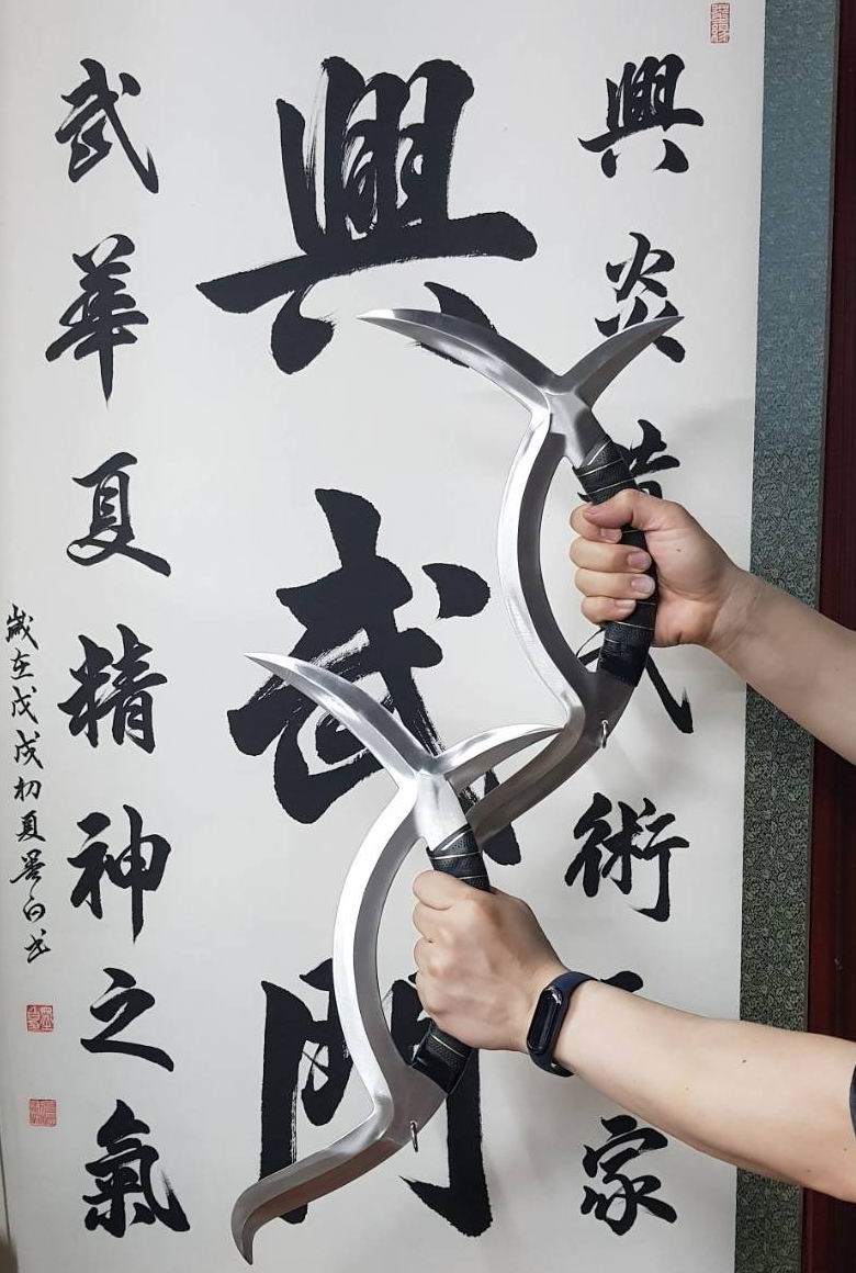 八卦掌,八卦鉞,子午鴛鴦鉞, 奇兵器械, 八卦兵器, 傳統武術,內家拳, 內家兵器