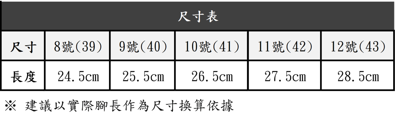 拖鞋尺寸